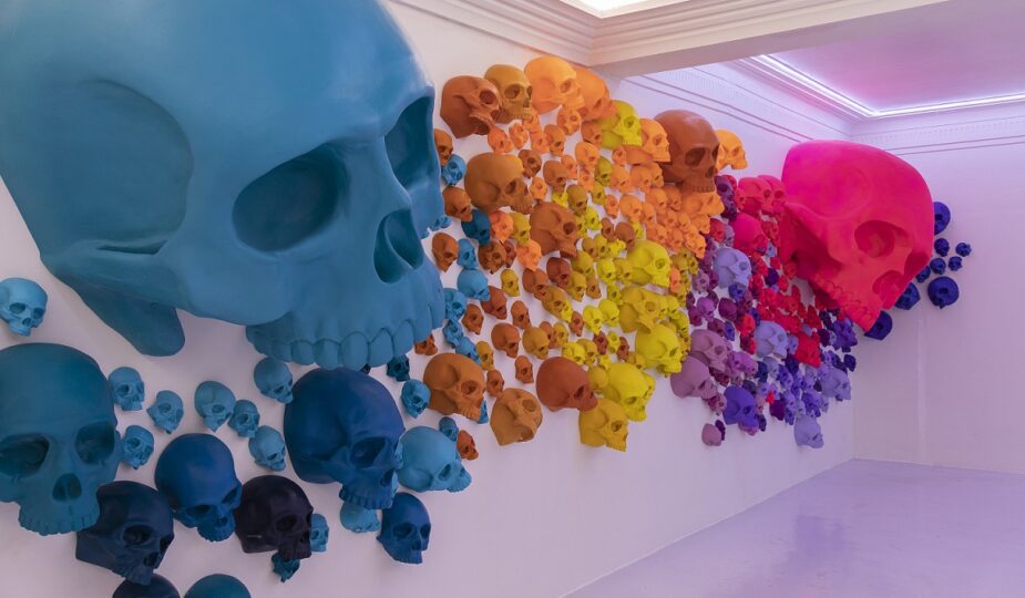 idpiu skulls & art exhibition colores